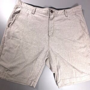 Vissla Hybrid Shorts Mens 36 Beige Stretch Surf Walkshort Casual Chino